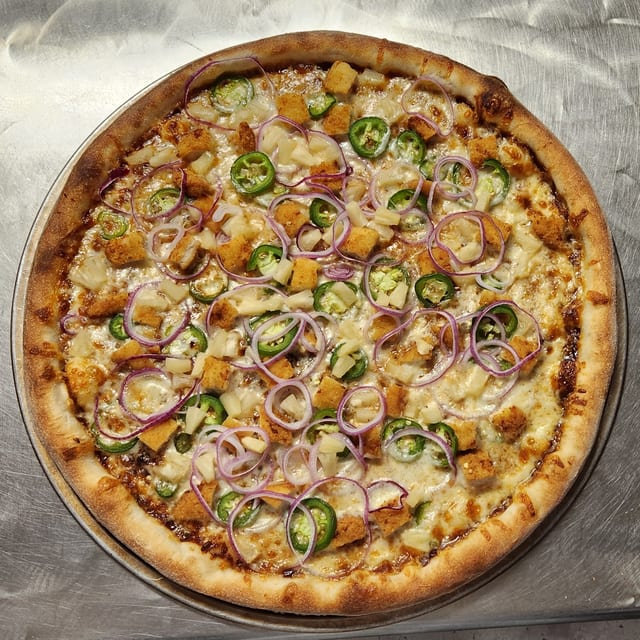 BBQ Chicken Pizza.