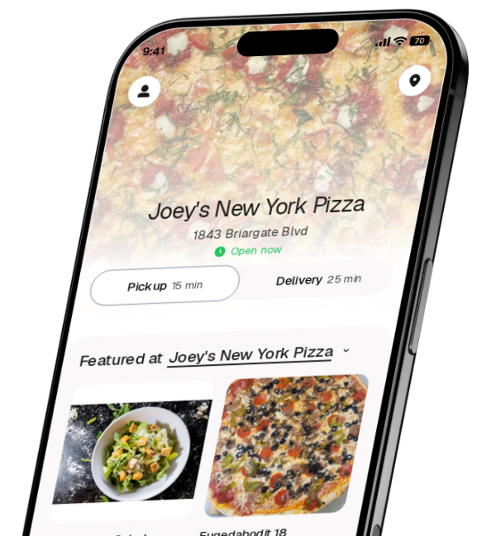Joey's New York Pizza app preview
