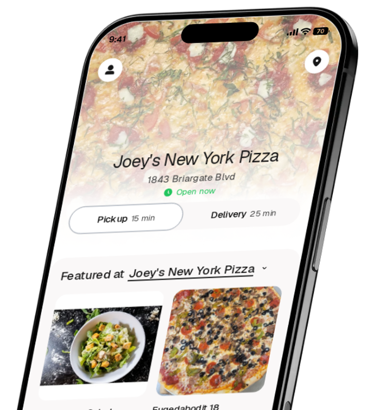 Joey's New York Pizza app preview